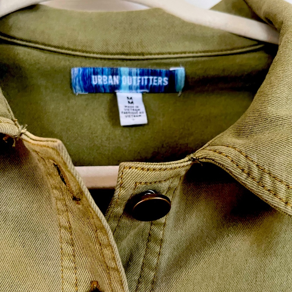 NWOT Urban Outfitters Army Green Denim Jumpsuit